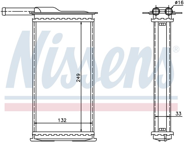 РАДИАТОР ПЕЧКИ 245X134 Форд Скорпио РАДИАТОР ПЕЧКИ 245X134 Форд Скорпио